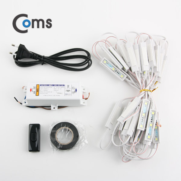 Coms 문자간판용LED모듈(50a) SET(안정기+전원선+스위치+테이프)