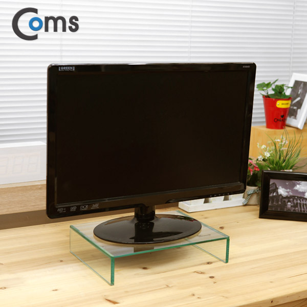 Coms 마우스 숨김 크리스탈 스탠드 /투명 (210 x 280) /두께 5mm