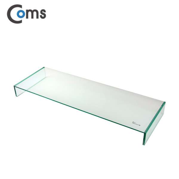 Coms 키보드/마우스 숨김 크리스탈 스탠드 /투명 (210 x 620) /두께 5mm
