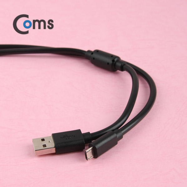Coms USB/Micro USB 케이블(필터) 1.5M (충전/데이터)