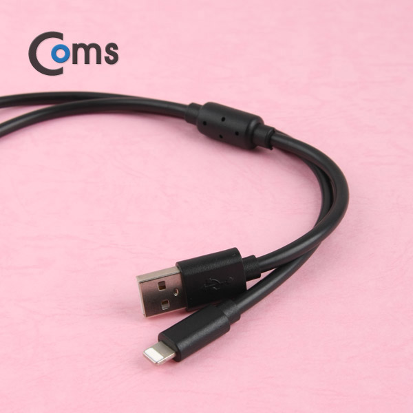 Coms IOS 8핀(8Pin) 케이블(필터) 1.5M (충전/데이터)