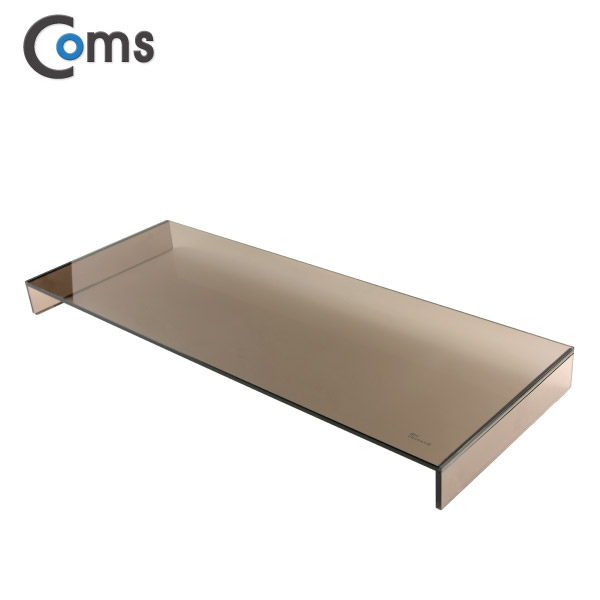 Coms 듀얼 모니터, 노트북 크리스탈 스탠드 /브론즈 (310 x 820) /두께 8mm