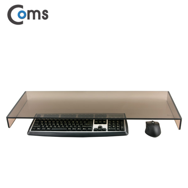 Coms 듀얼 모니터, 노트북 크리스탈 스탠드 /브론즈 (310 x 820) /두께 8mm