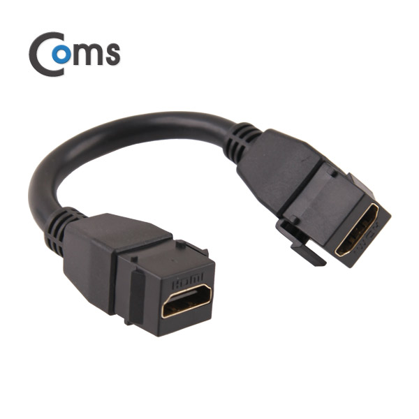 Coms HDMI 월 플레이트 장착 F/F 1포트 (키스톤잭 케이블형) 15cm