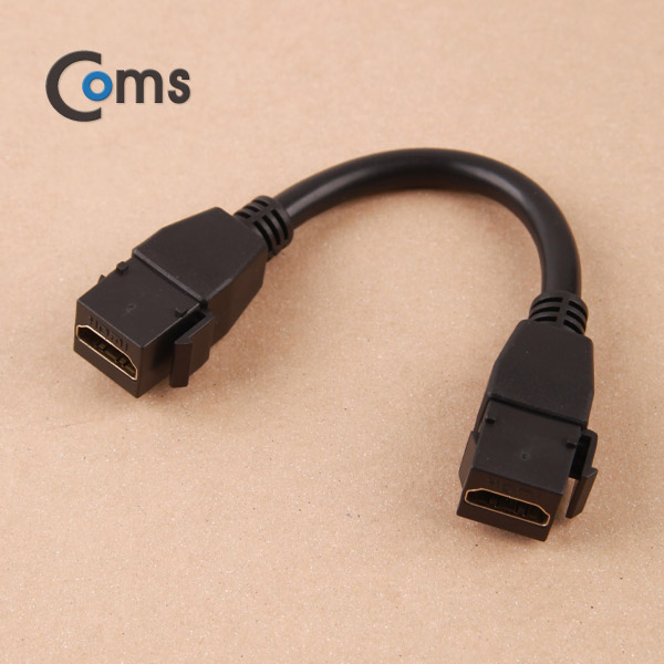 Coms HDMI 월 플레이트 장착 F/F 1포트 (키스톤잭 케이블형) 15cm