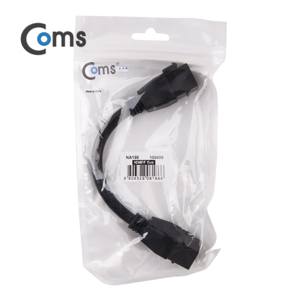 Coms HDMI 월 플레이트 장착 F/F 1포트 (키스톤잭 케이블형) 15cm
