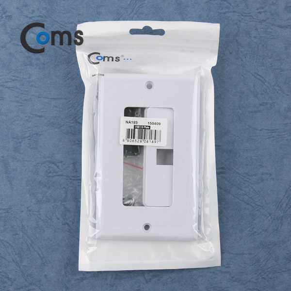 Coms 월 플레이트 (USB 3.0 F/F) USB 3.0 모듈 포함