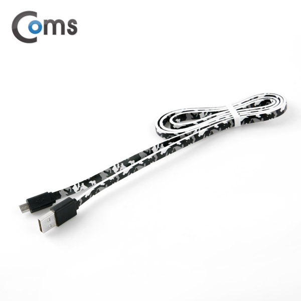 Coms USB/Micro USB(B) 케이블, 2.4A/FLAT, 1M