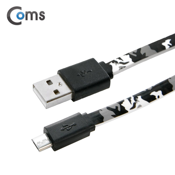Coms USB/Micro USB(B) 케이블, 2.4A/FLAT, 1M