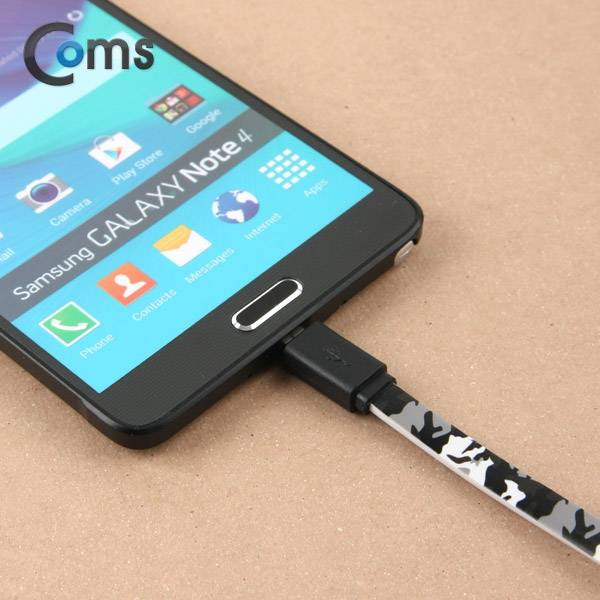 Coms USB/Micro USB(B) 케이블, 2.4A/FLAT, 1M