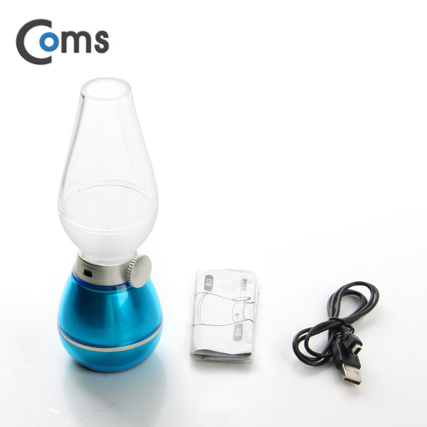 Coms USB 램프(호롱불), Blue