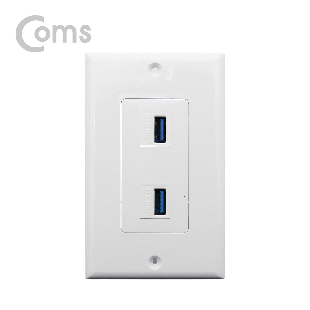 Coms 월 플레이트 (PLATE, USB 3.0 F/F), 2Port USB 3.0 모듈(2Port)