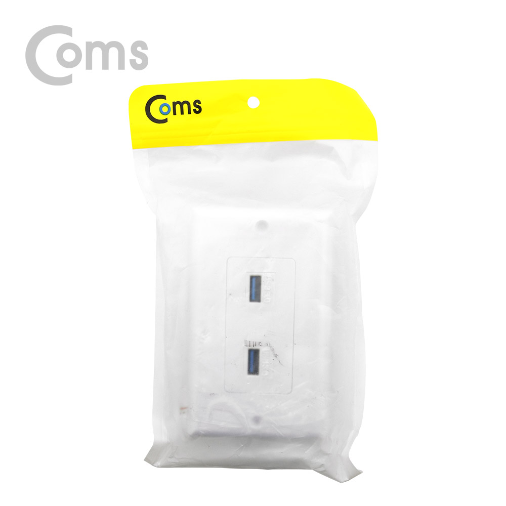 Coms 월 플레이트 (PLATE, USB 3.0 F/F), 2Port USB 3.0 모듈(2Port)
