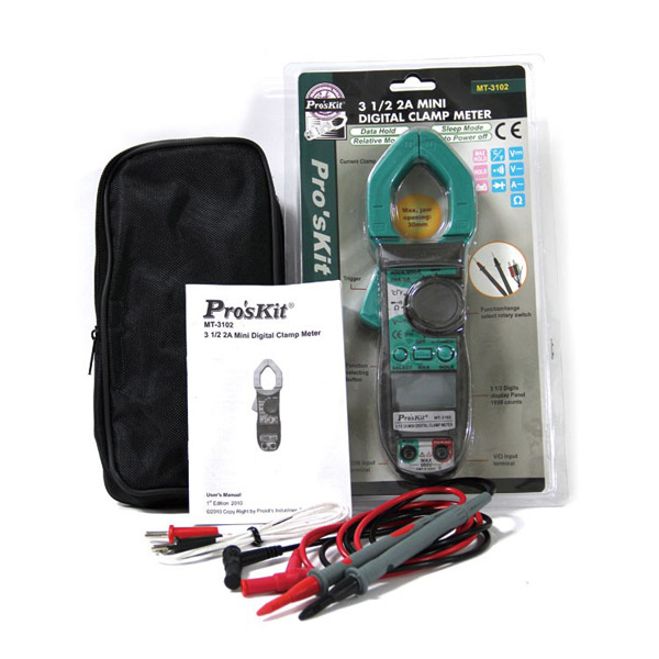 Prokit 디지털 테스터기(MT-3102) DC/AC/AC전류/저항