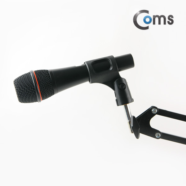 Coms 탁상 고정용 마이크 스탠드, 대형, 3단 꺾임(꺽임), 높이조절