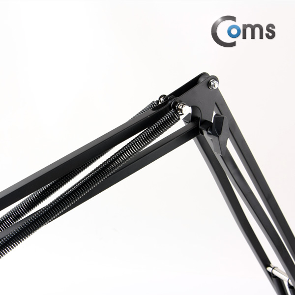 Coms 탁상 고정용 마이크 스탠드, 대형, 3단 꺾임(꺽임), 높이조절