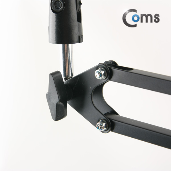 Coms 탁상 고정용 마이크 스탠드, 대형, 3단 꺾임(꺽임), 높이조절