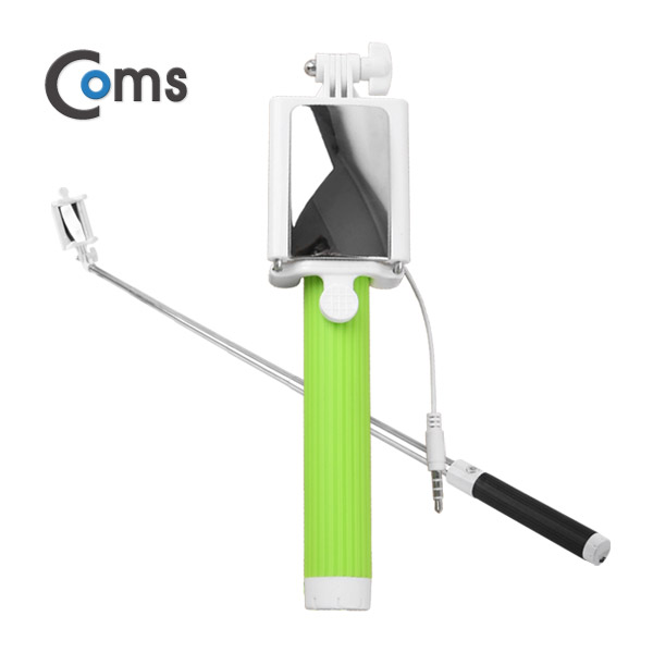 Coms 스마트폰 모노포드, 셀카봉/반사거울 Green