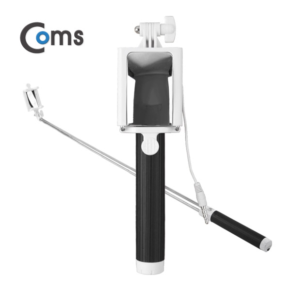 Coms 스마트폰 모노포드, 셀카봉/반사거울 Black