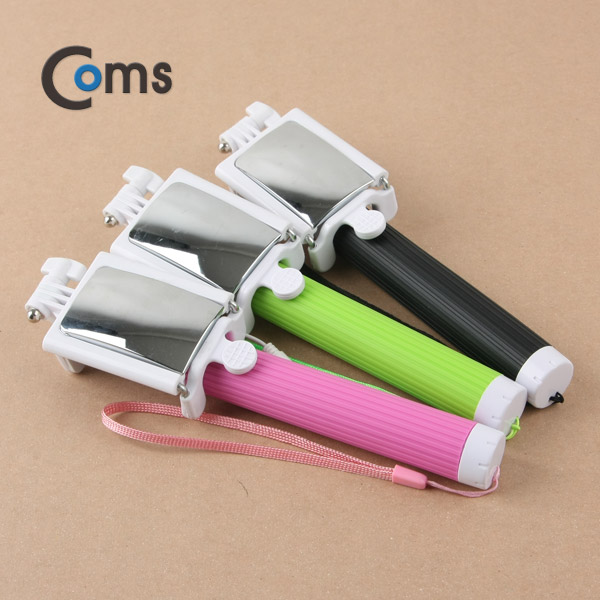 Coms 스마트폰 모노포드, 셀카봉/반사거울 Black