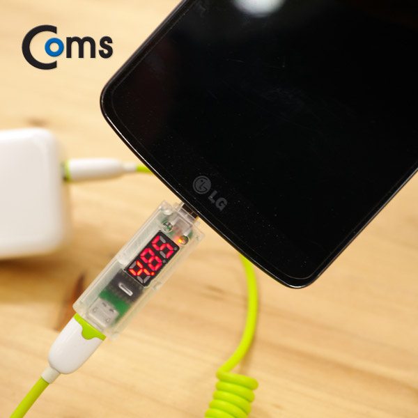 Coms Micro USB 테스터기(전류/전압 측정), 스틱 타입