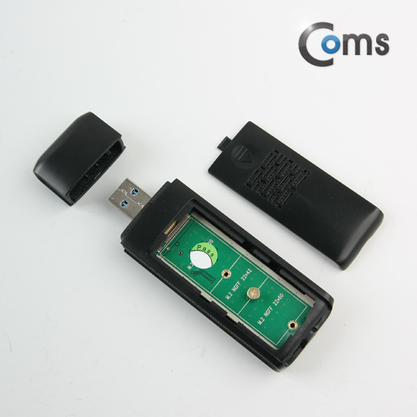 Coms USB 외장 케이스(SSD) M.2(NGFF) /USB 3.0 지원 OTG 젠더,