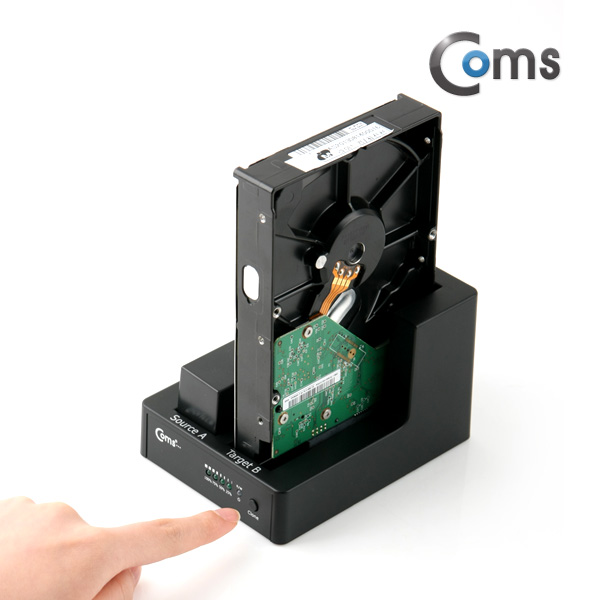 Coms USB 3.0 듀얼 하드 도킹스테이션, 2Port /SATA, Clone