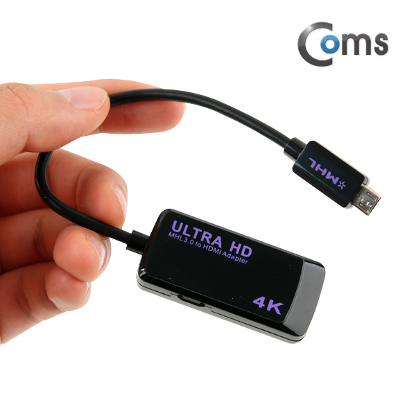 Coms 스마트폰 MHL 케이블, HDMI 변환/MHL 3.0/UHD 4K 해상도