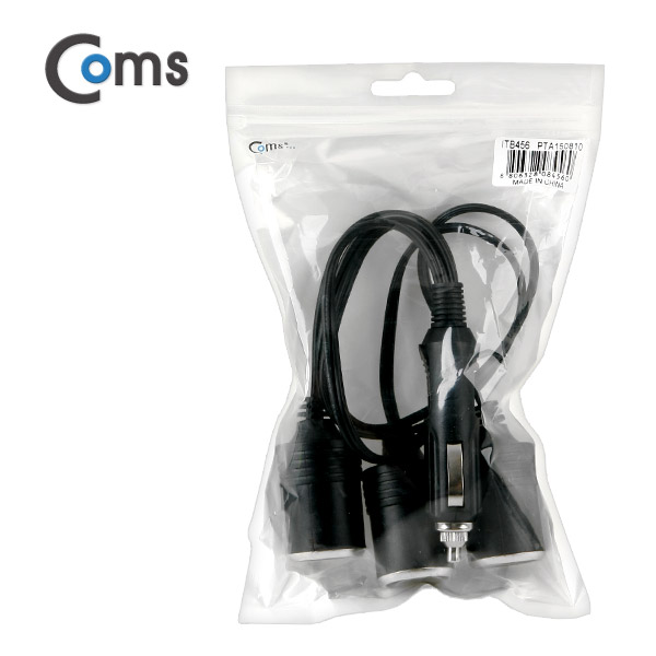 Coms 차량용 시가 Y형 분배기, 3분배, 케이블형 50cm / 시가잭(시거잭)