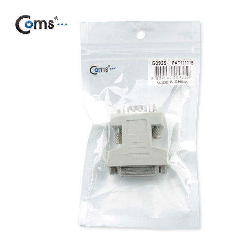 Coms DVI 젠더 모니터용[Dsub15P M/DVI F] 검정/아이보리