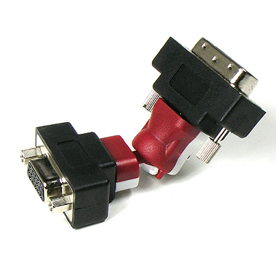 Coms DVI 젠더 - DVI(M)-VGA(F) 타입/ 회전형