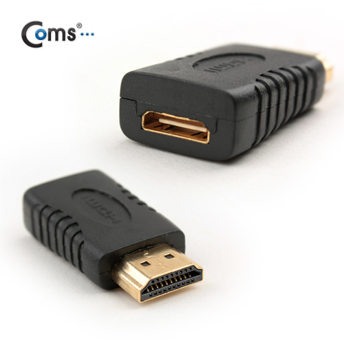 Coms 미니 HDMI 젠더 - HDMI (M) / Mini HDMI (F)