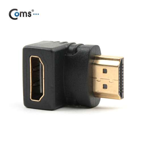 Coms HDMI 연장 꺾임(꺽임) 젠더 - 90˚ 각도/ 고정형/ 하향