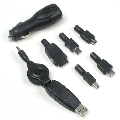 Coms 휴대폰 충전키트 5 in 1 - 차량 및 USB용