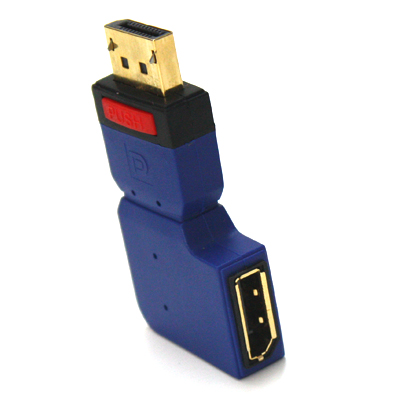 Coms 디스플레이 포트 꺾임(꺽임)젠더 ( M/F )/DP/Displayport