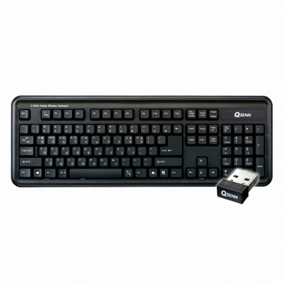 [QSENN] 무선 키보드 / 15m 송수신 / AA * 2ea /