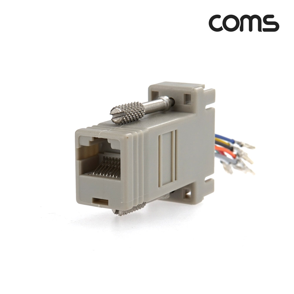 Coms 조합 커넥터 (RJ45 F/DB9 F) - 콘솔 단자 연결