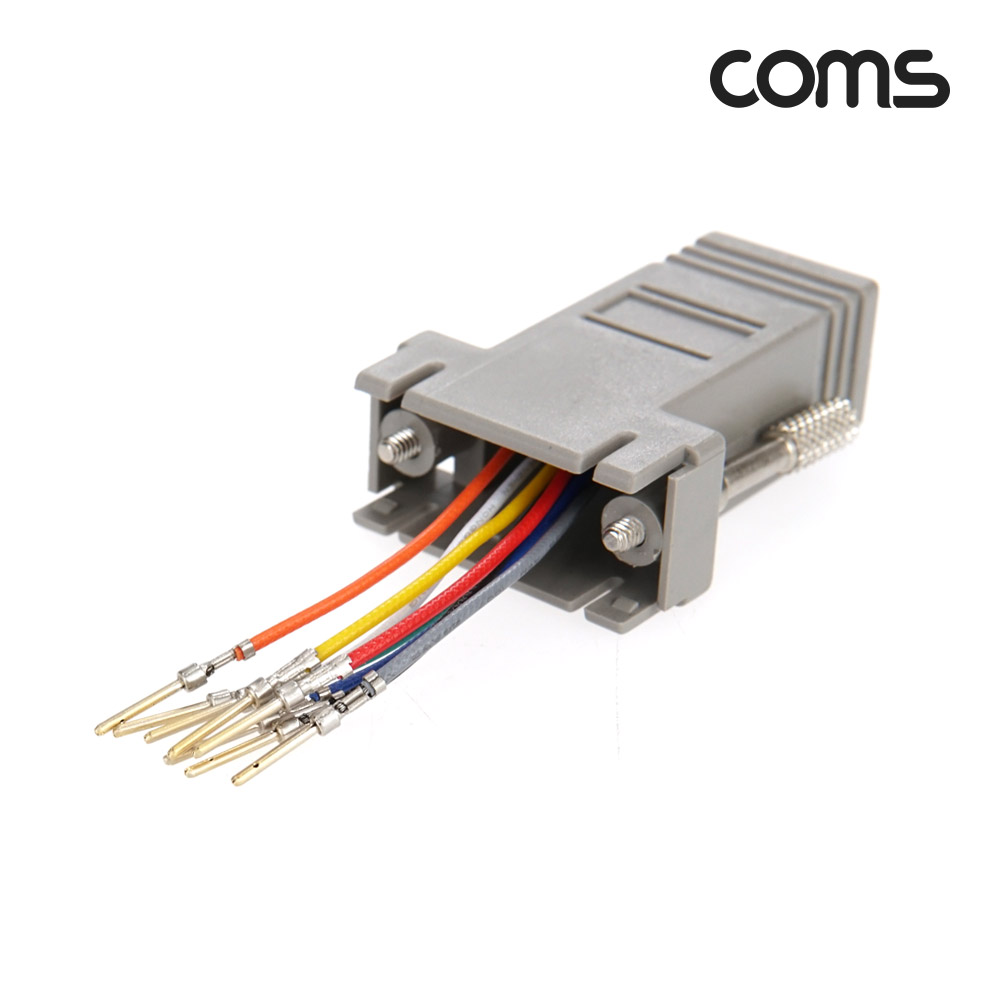 Coms 조합 커넥터 (RJ45 F/DB9 M)