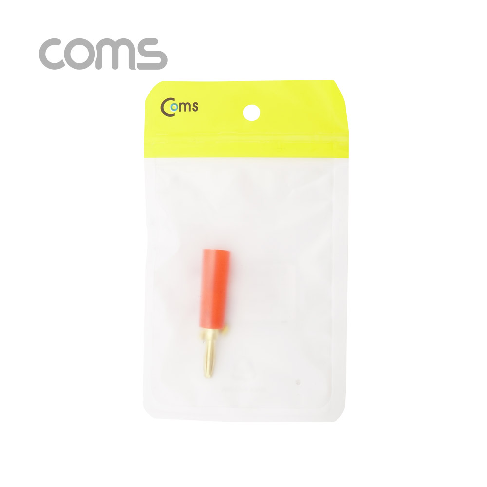 Coms RCA 바나나 플러그 일반형 -적색-