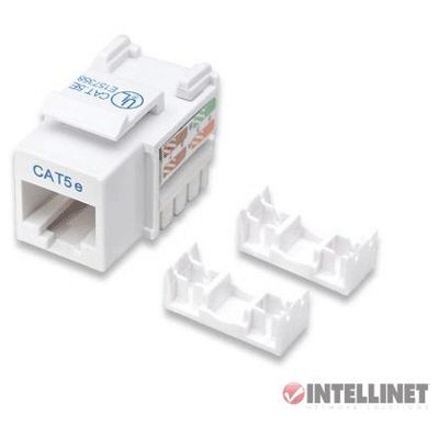 Intellinet 키스톤잭/Cat5e/ White