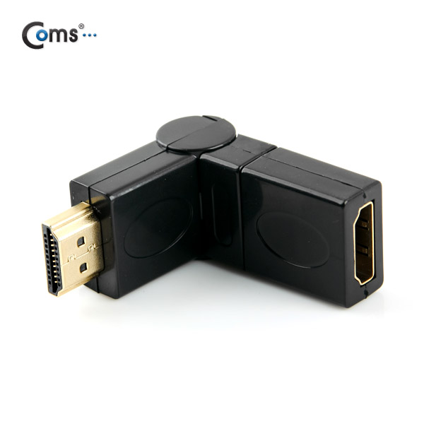 Coms HDMI 젠더(연장 M/F) 3D 입체, 회전형