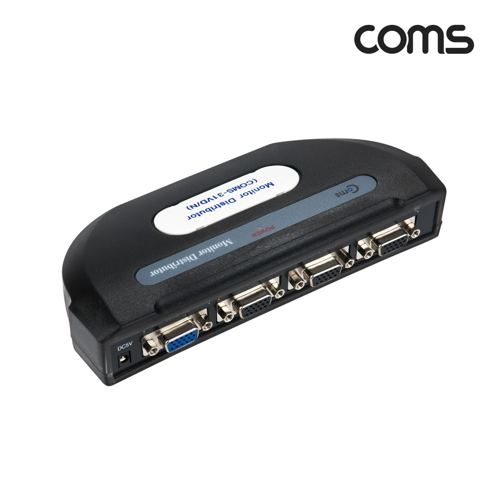 Coms 모니터 분배기 3:1 (앞면 3Port)