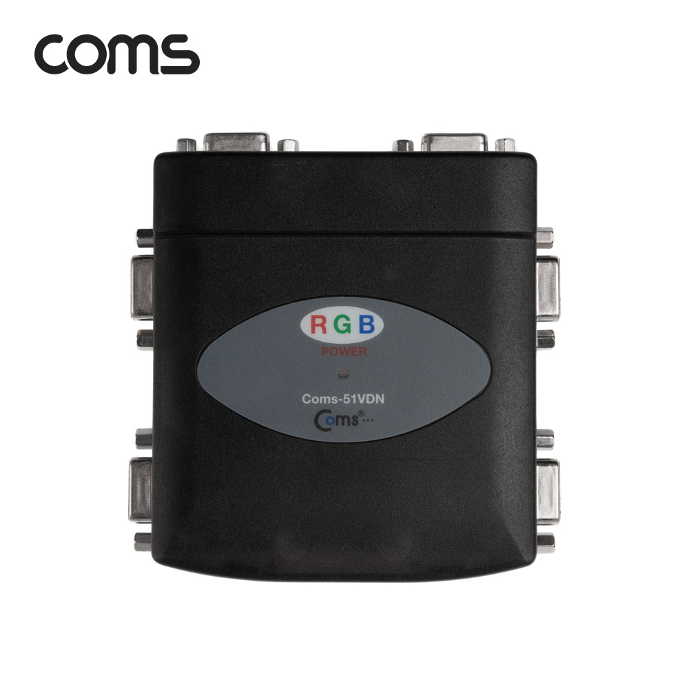 Coms 모니터 분배기 1:5 / VGA(RGB) 입력x1, 출력x5