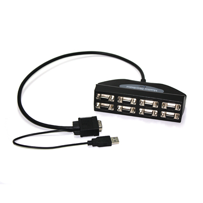 Coms 모니터 분배기 8:1 (앞면 8Port/USB 전원)