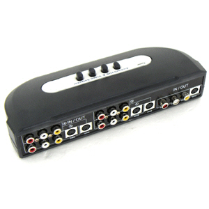 Coms AV 수동 선택기 4:1 (SVHS/Video/2RCA)