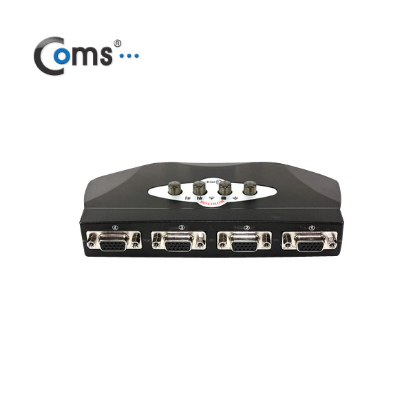 Coms 모니터 공유기(수동 선택기) 4:1 (앞면 4port/New)