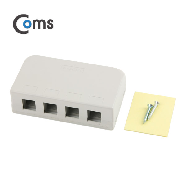 Coms Mount / 마운트 박스 4Port - Case Only/ 키스톤잭 별도 구매