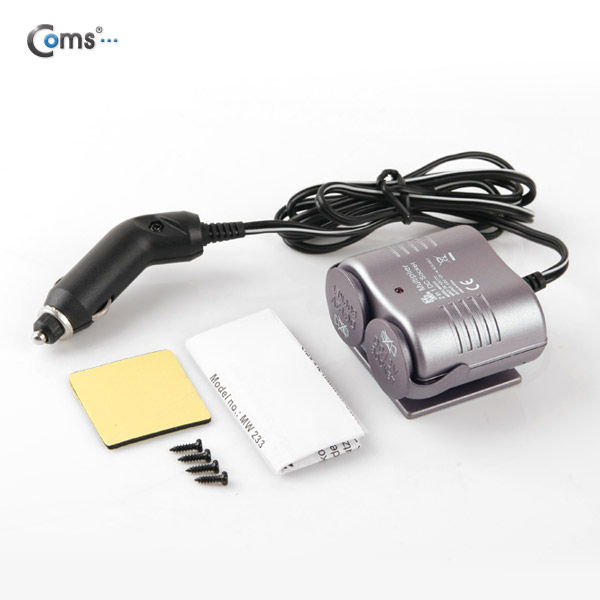 Coms 차량용 시가잭 멀티 전원 소켓 2구 - Direct 방식/ 180도 회전 [MW231]/ 시거잭