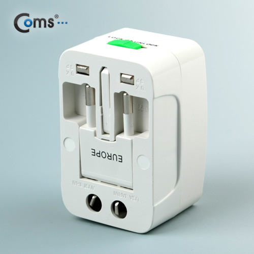 Coms 여행용 멀티 전원 플러그 [UVA-19]