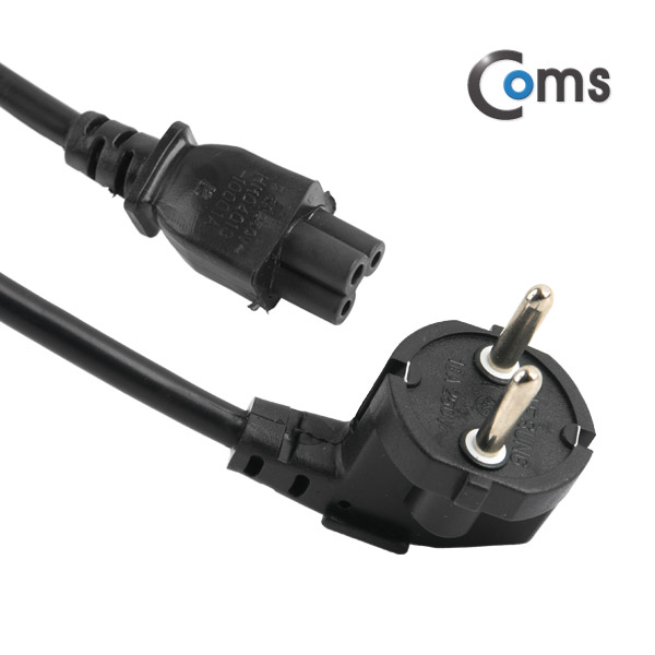 Coms 전원(AC) 코드 케이블 / 3구 크로바형/ 노트북 아답터용, 1M